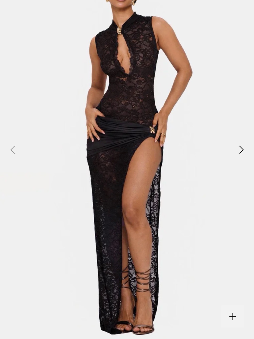Onyx Black Lace Dress